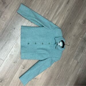 Pendleton Virgin Wool 2pc Suit Jacket & Skirt Blue